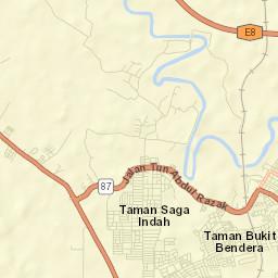 Mentekab Street Map