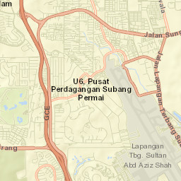 Kampung Baru Subang Street Map