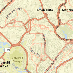 Kuala Lumpur Street Map