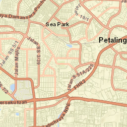 Petaling Jaya Street Map