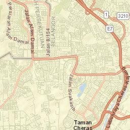 Kampong Baharu Balakong Street Map