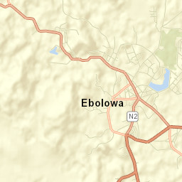 Ébolowa Street Map
