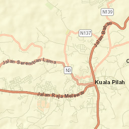 Kuala Pilah Street Map