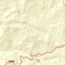 Inzá Street Map