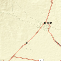 Tesalia Street Map