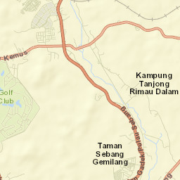 Pulau Sebang Street Map