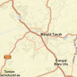 Kampong Masjid Tanah Street Map