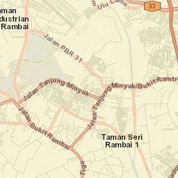 Bukit Rambai Street Map