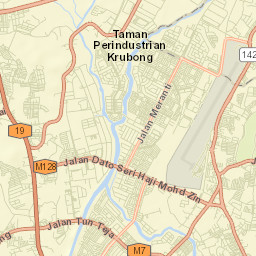 Batu Berendam Street Map