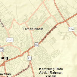 Kluang Street Map