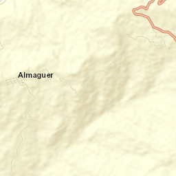 Almaguer Street Map