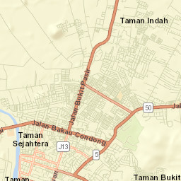 Batu Pahat Street Map