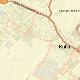 Daerah Johor Baharu Street Map