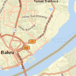 Johor Bahru Street Map