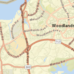 Woodlands Street Map