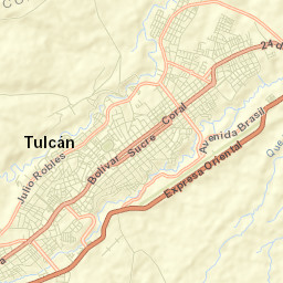Tulcán Street Map