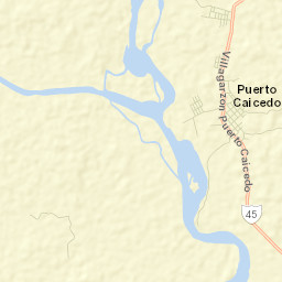 Puerto Caicedo Street Map