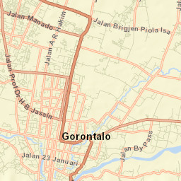 Gorontalo Street Map