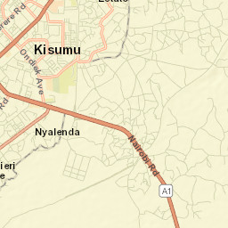 Kisumu Street Map