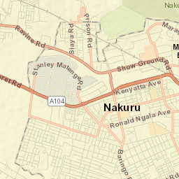 Nakuru Street Map