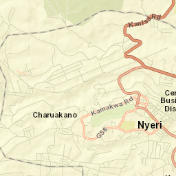 Nyeri Street Map