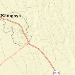 Kerugoya Street Map