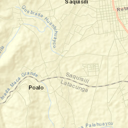 Saquisilí Street Map