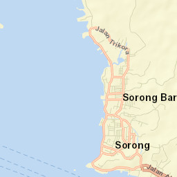Kota Sorong Street Map