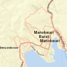 Manokwari Street Map