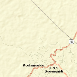 Koulamoutou Street Map