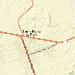 Santa Maria do Pará Street Map