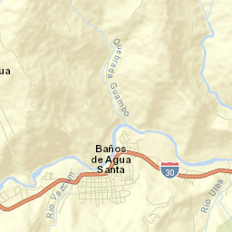 Baños Street Map