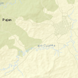 Paján Street Map