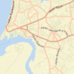Tanjung Pandan Street Map