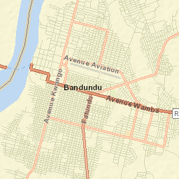 Bandundu Street Map
