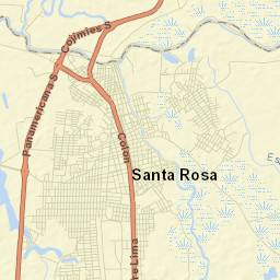 Santa Rosa Street Map
