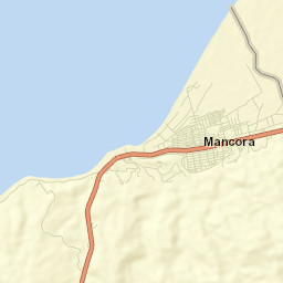 Máncora Street Map