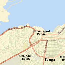Tanga Street Map