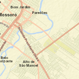 Mossoró Street Map