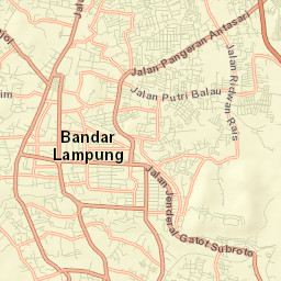 Kota Bandar Lampung Street Map