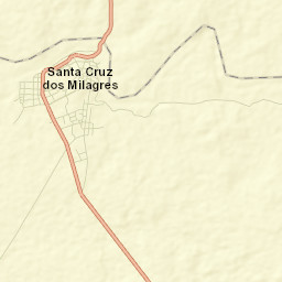 Santa Cruz dos Milagres Street Map