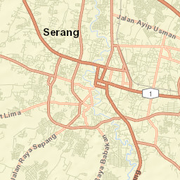 Kota Serang Street Map