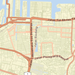 Kota Administrasi Jakarta Utara Street Map