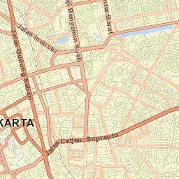 Kota Administrasi Jakarta Pusat Street Map