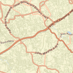 Kota Tangerang Selatan Street Map