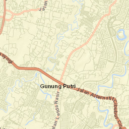 Cileungsir Street Map