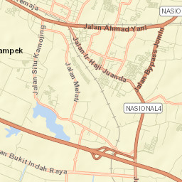 Cikampek Street Map