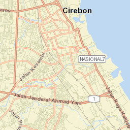 Kota Cirebon Street Map