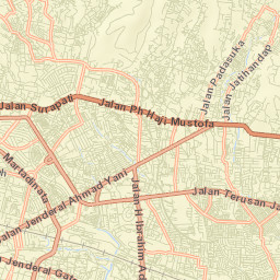 Kota Bandung Street Map