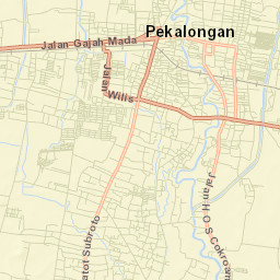 Kota Pekalongan Street Map